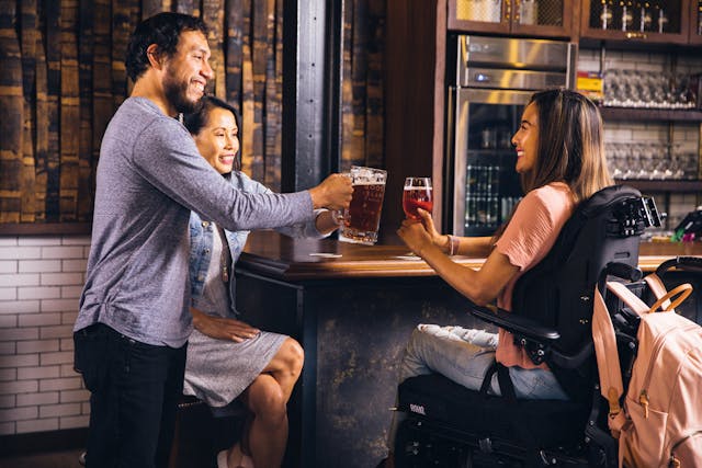 A photo of an event space that is inclusive